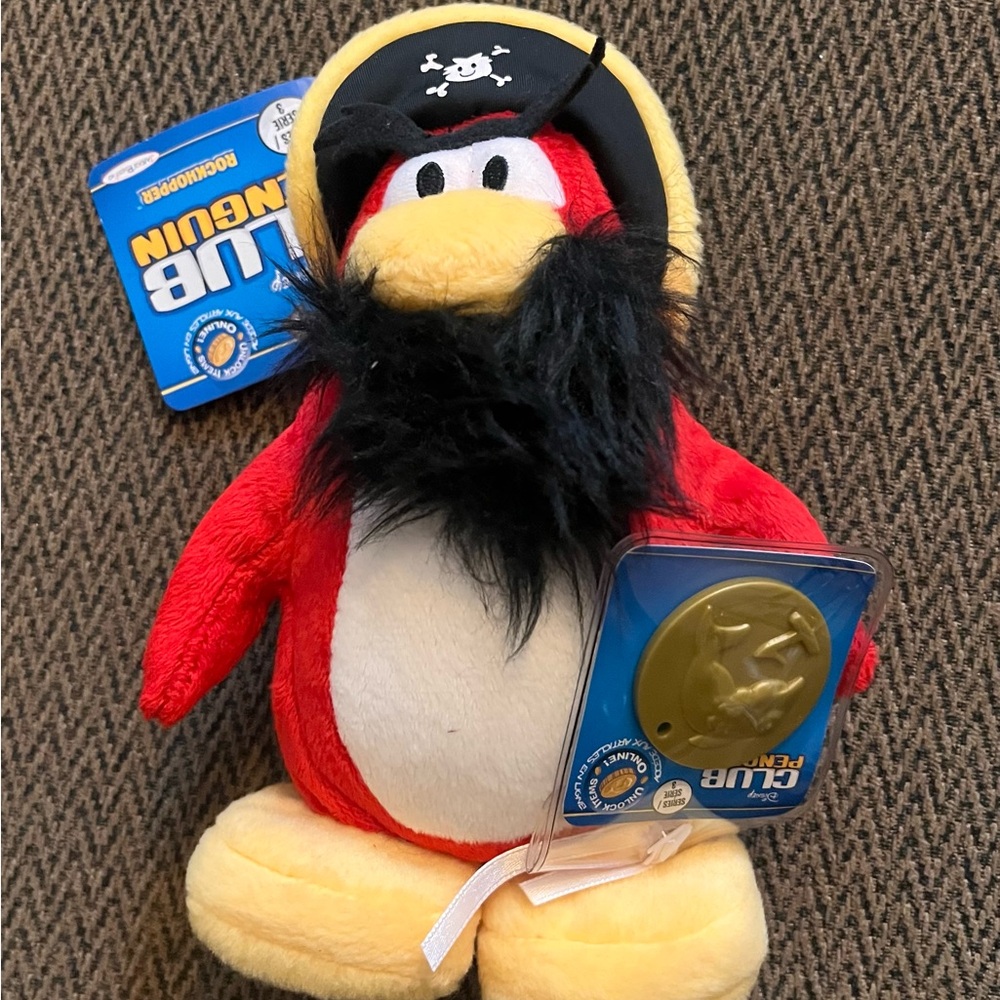 Club Penguin Rockhopper Series 3 with Tags and Unused coins still attached
